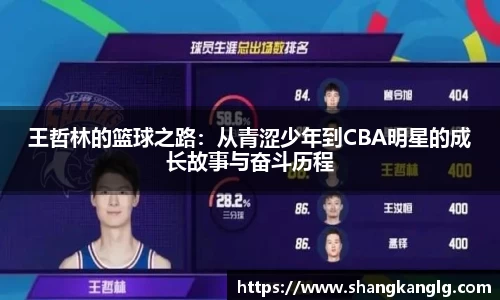 王哲林的篮球之路：从青涩少年到CBA明星的成长故事与奋斗历程